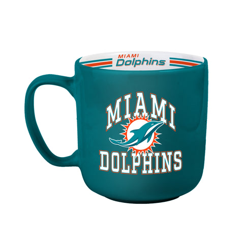 Miami Dolphins 15oz. Stripe Mug