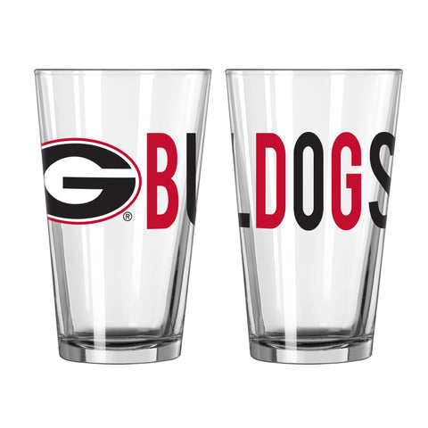 Georgia Bulldogs 16oz. Overtime Pint Glass