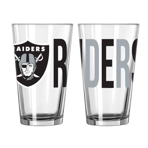 Las Vegas Raiders 16oz. Overtime Pint Glass