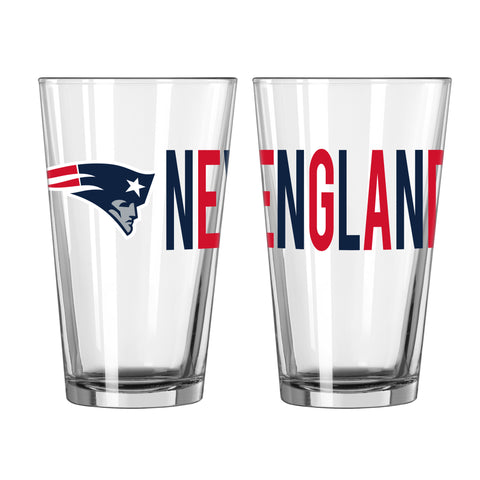 New England Patriots 16oz. Overtime Pint Glass