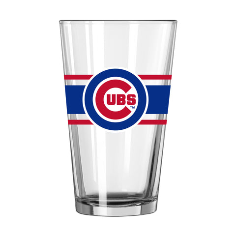 Chicago Cubs 16oz. Stripe Pint Glass