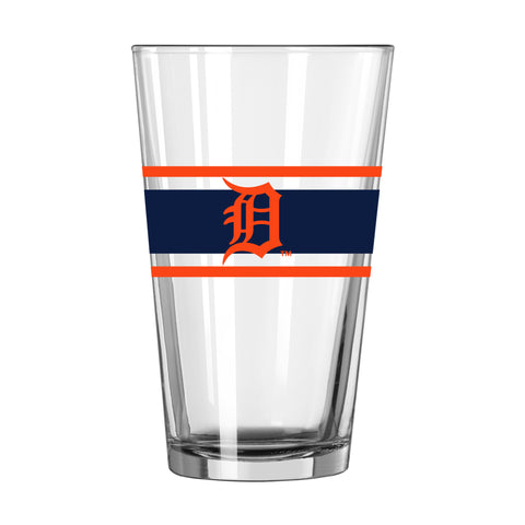 Detroit Tigers 16oz. Stripe Pint Glass