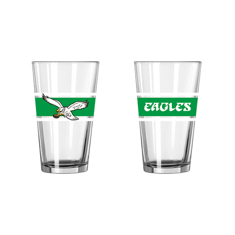 Philadelphia Eagles Retro 16oz. Stripe Pint Glass