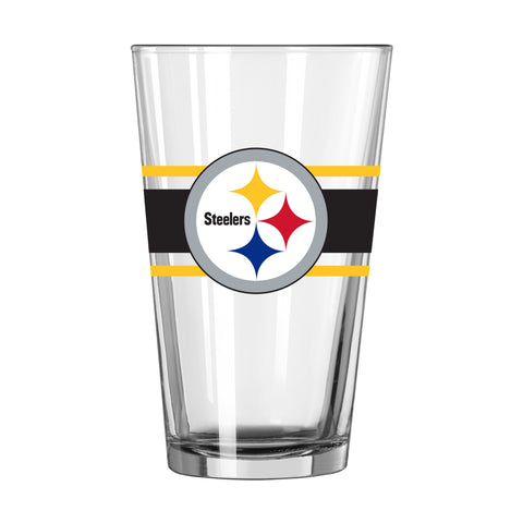 Pittsburgh Steelers 16oz. Stripe Pint Glass