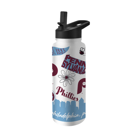 Philadelphia Phillies Retro 34oz. Quencher Water Bottle - Native