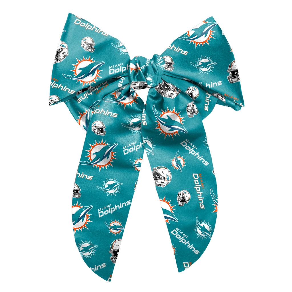 Miami Dolphins Big Bow Hair Accessory Clip