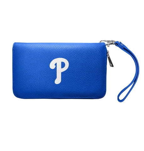 Philadelphia Phillies Zip Organizer Wallet Pebble - Royal Blue