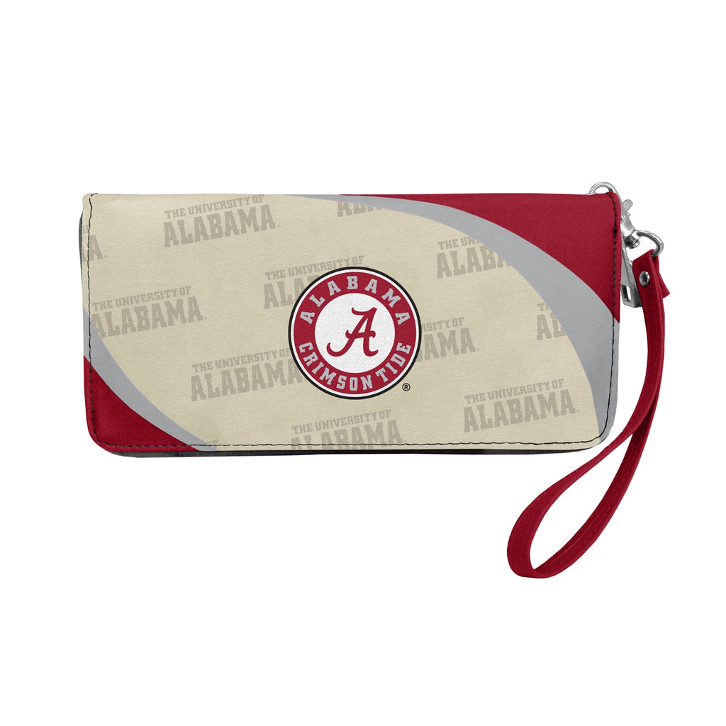 Alabama Crimson Tide Curved Zip Organizer Wallet