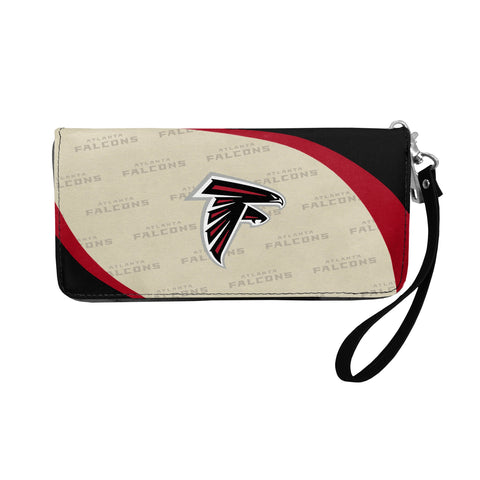 Atlanta Falcons Curved Zip Organizer Wallet