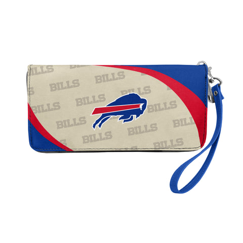 Buffalo Bills Curved Zip Organizer Wallet