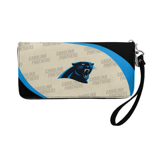Carolina Panthers Curved Zip Organizer Wallet