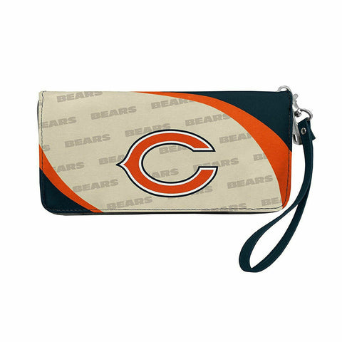 Chicago Bears Curved Zip Organizer Wallet