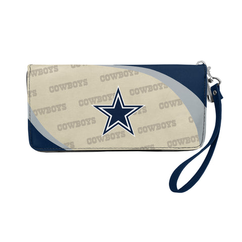 Dallas Cowboys Curved Zip Organizer Wallet