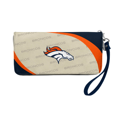 Denver Broncos Curved Zip Organizer Wallet