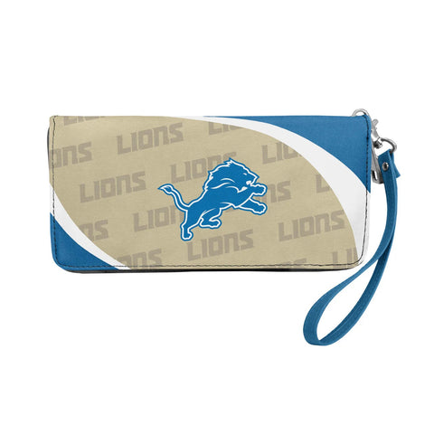 Detroit Lions Curved Zip Organizer Wallet