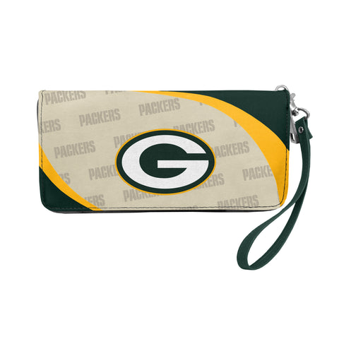 Green Bay Packers Curved Zip Organizer Wallet