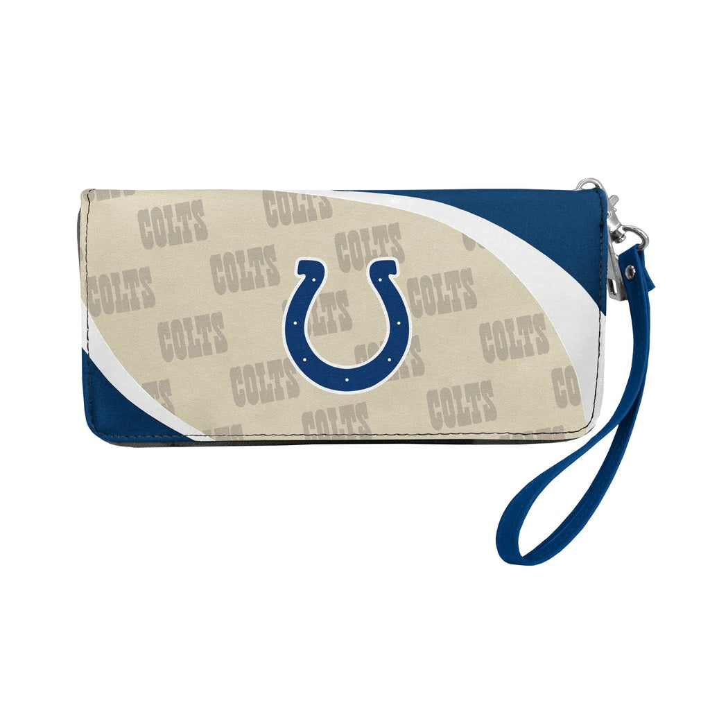 Indianapolis Colts Curved Zip Organizer Wallet