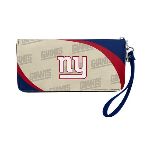 New York Giants Curved Zip Organizer Wallet