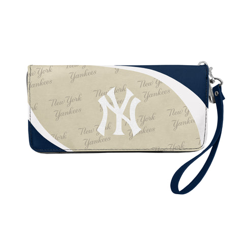 New York Yankees Curved Zip Organizer Wallet