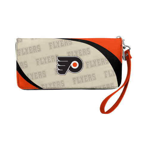 Philadelphia Flyers Curved Zip Organizer Wallet