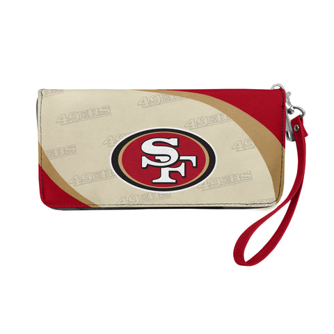 San Francisco 49ers Curved Zip Organizer Wallet