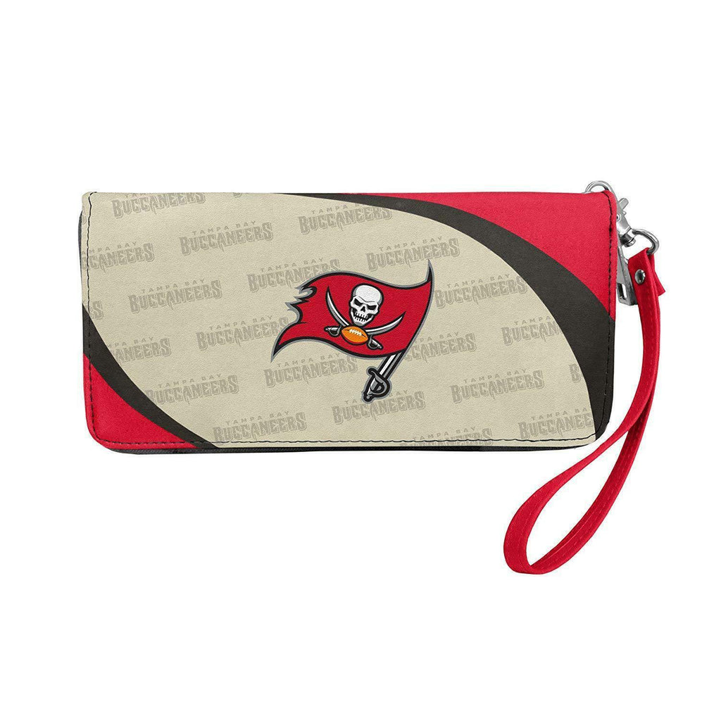 Tampa Bay Buccaneers Curved Zip Organizer Wallet