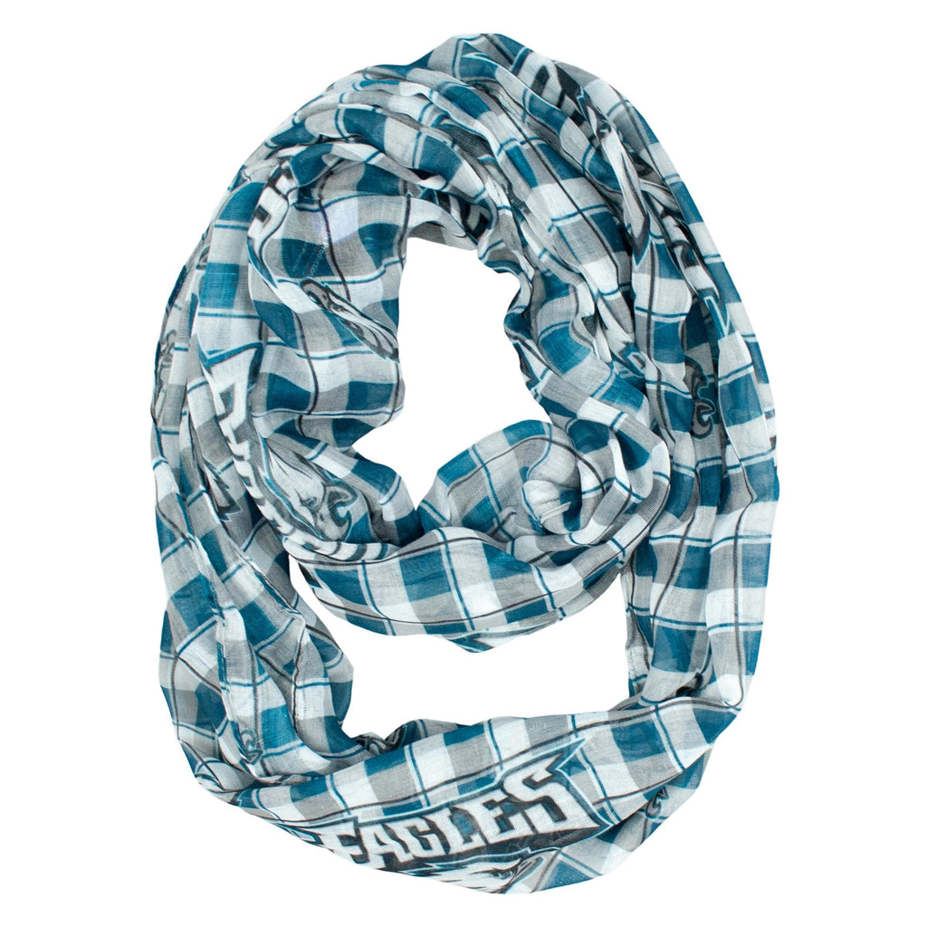 Philadelphia Eagles Plaid Infinity Scarf
