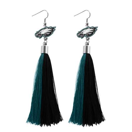 Philadelphia Eagles Tassel Earrings