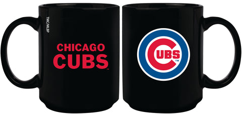 Chicago Cubs 15oz Sublimated Mug - Black