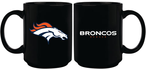 Denver Broncos 15oz Sublimated Mug - Black