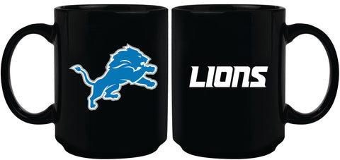 Detroit Lions 15oz Sublimated Mug - Black