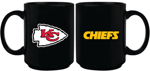 Kansas City Chiefs 15oz Sublimated Mug - Black