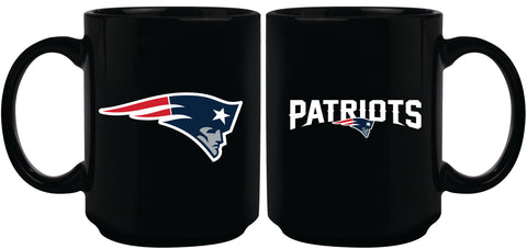 New England Patriots 15oz Sublimated Mug - Black