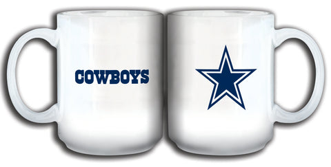 Dallas Cowboys 11oz. Sublimated Mug - White