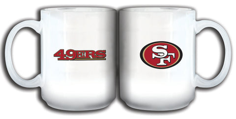 San Francisco 49ers 11oz. Sublimated Mug - White