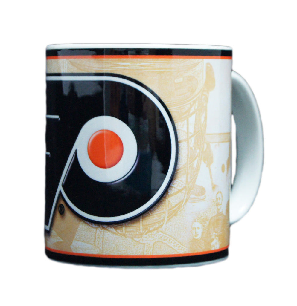 Philadelphia Flyers 11 Oz White Nostalgic Mug