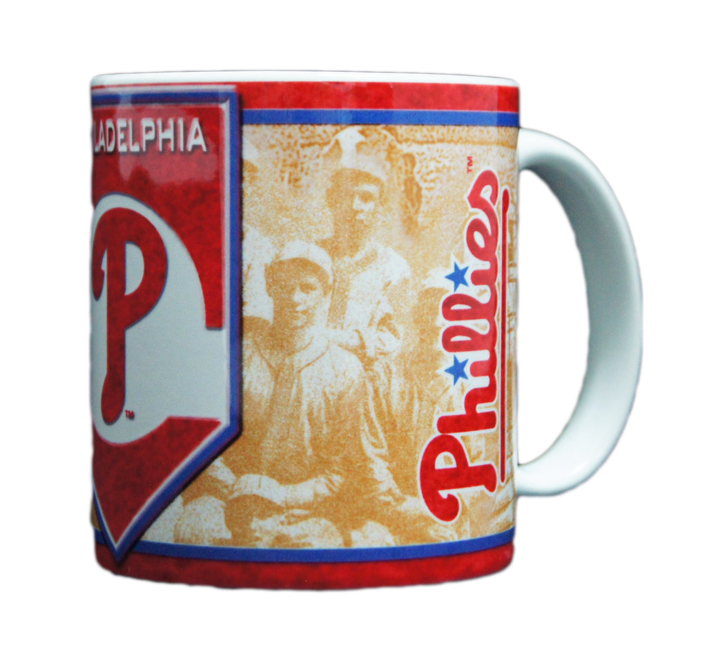Philadelphia Phillies 11 Oz White Nostalgic Mug