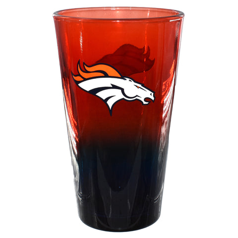 Denver Broncos 16oz Ombre Pint Glass