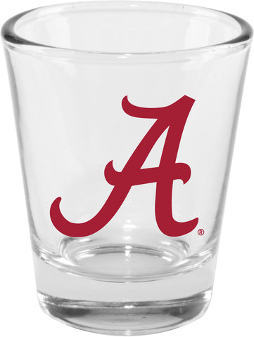 Alabama Crimson Tide 2oz. Clear Logo Shot Glass