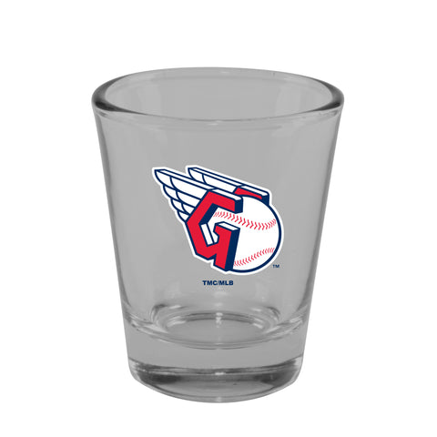 Cleveland Guardians 2oz. Clear Logo Shot Glass