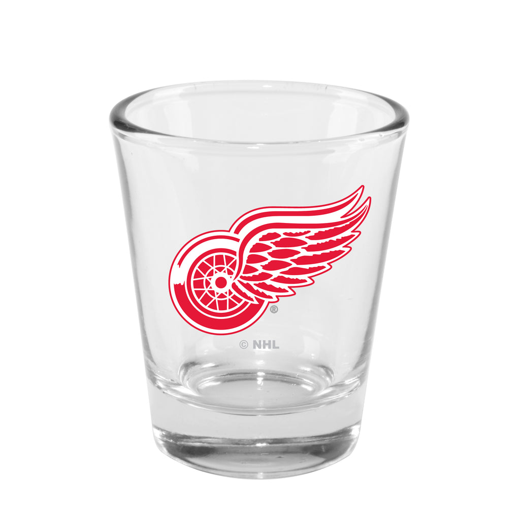Detroit Red Wings 2oz. Clear Logo Shot Glass