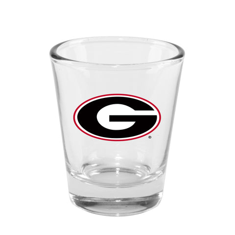 Georgia Bulldogs 2oz. Clear Logo Shot Glass