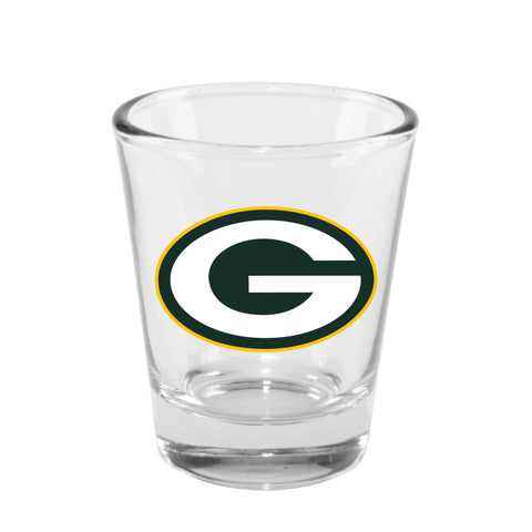 Green Bay Packers 2oz. Clear Logo Shot Glass