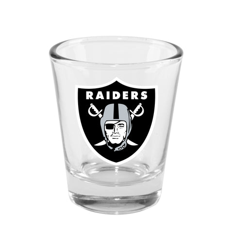 Las Vegas Raiders 2oz. Clear Logo Shot Glass