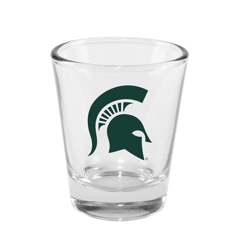 Michigan State Spartans 2oz. Clear Logo Shot Glass