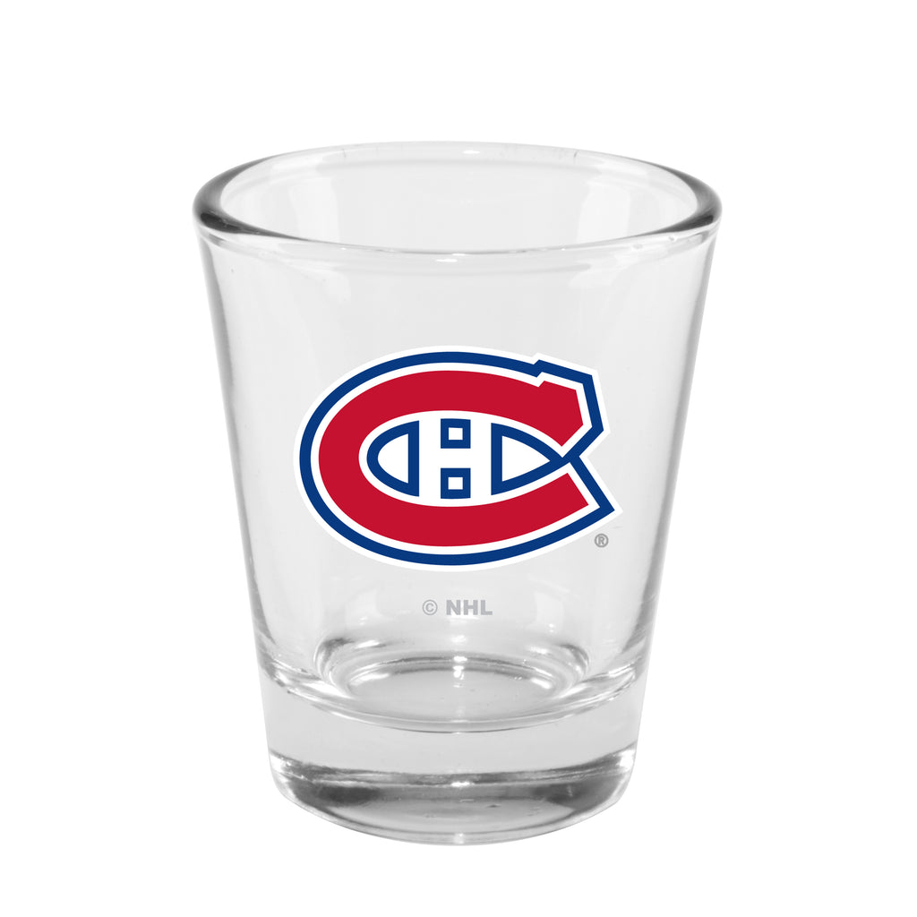 Montreal Canadiens 2oz. Clear Logo Shot Glass