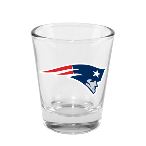New England Patriots 2oz. Clear Logo Shot Glass