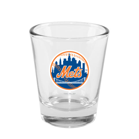 New York Mets 2oz. Clear Logo Shot Glass