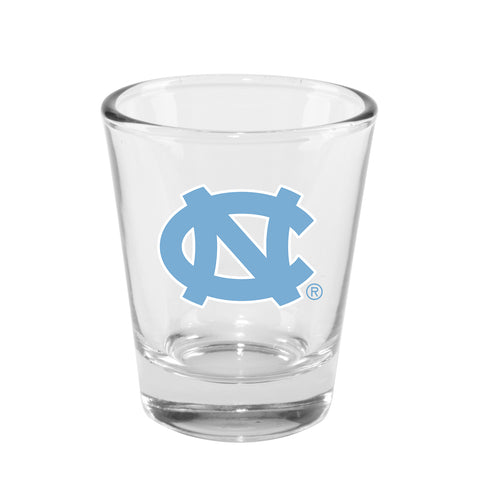 North Carolina Tar Heels 2oz. Clear Logo Shot Glass