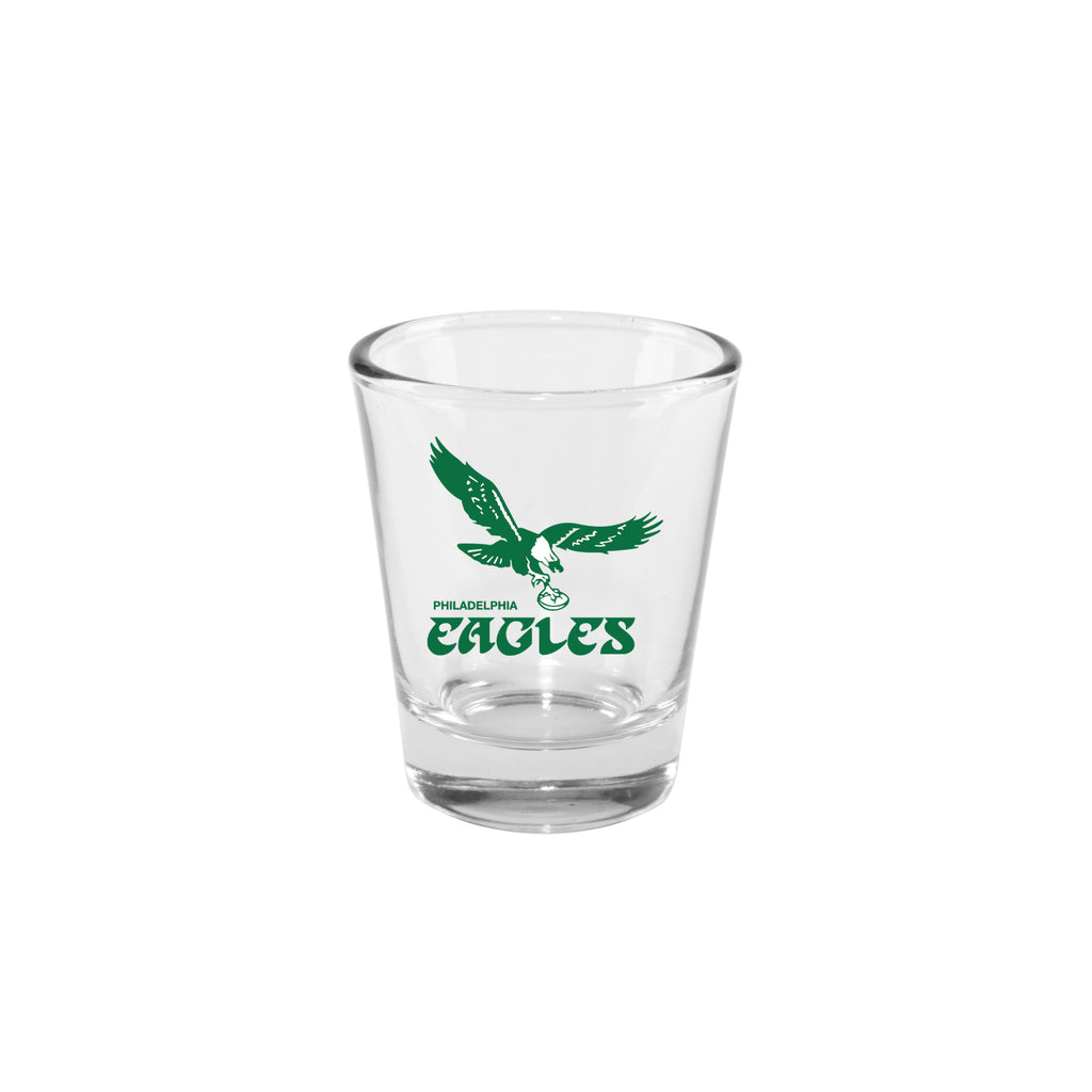 Philadelphia Eagles Retro 2oz. Clear Logo Shot Glass